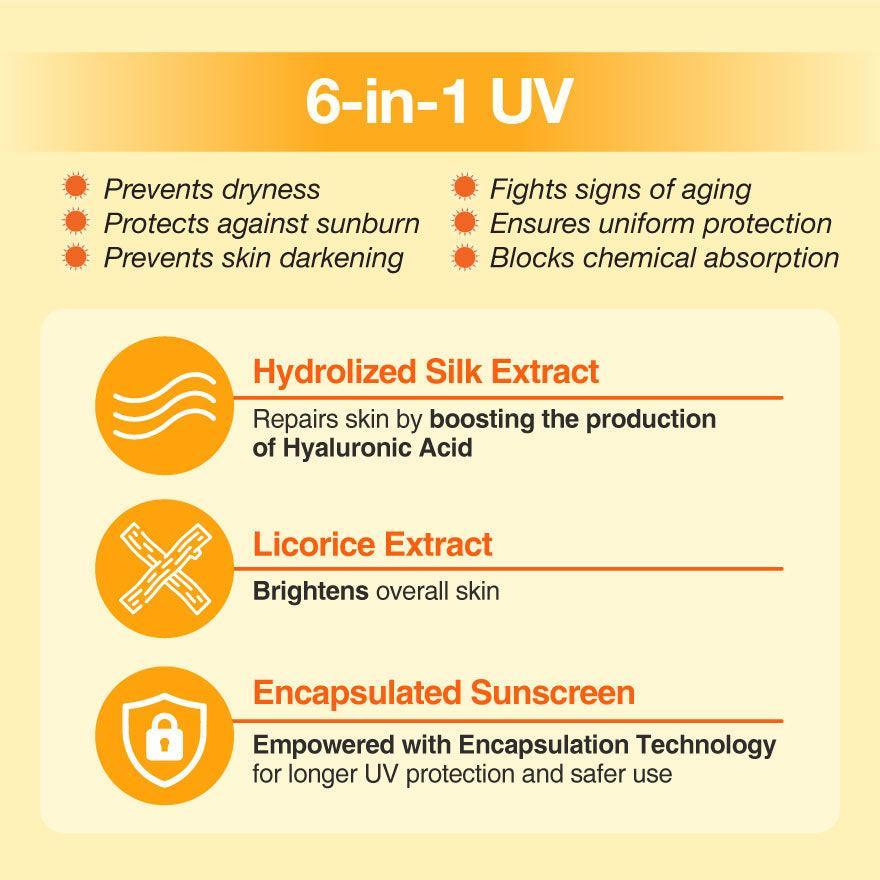 uv defense spf50 pa+++ 30ml - Clinelle