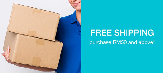 free shipping on every local Clinelle orders above RM50 or more.