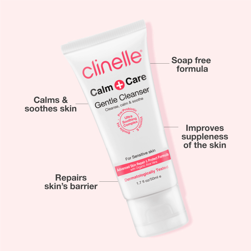 calm+care gentle cleanser 50ml - Clinelle