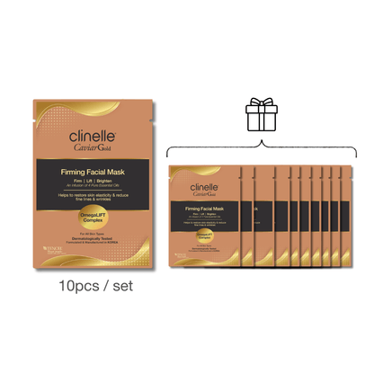 Clinelle CaviarGold Firming Facial Mask 20-pcs - Clinelle