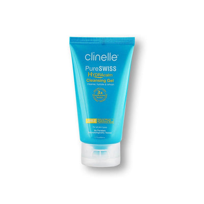 pureswiss hydracalm cleansing gel 50ml - Clinelle