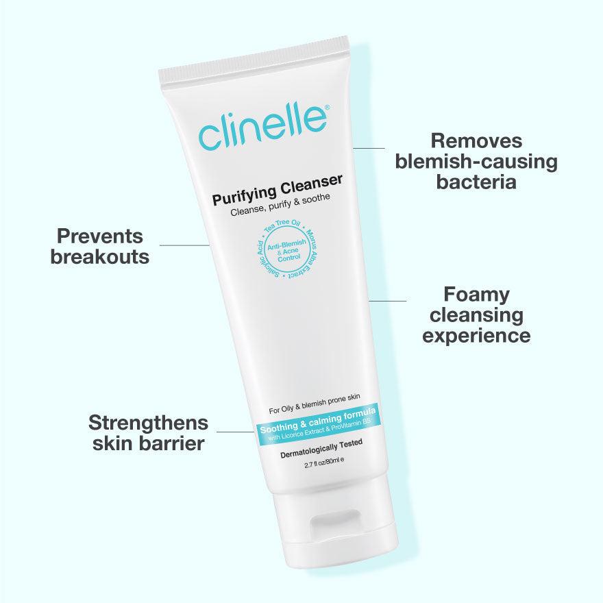 [twin pack] purifying cleanser 80ml - Clinelle